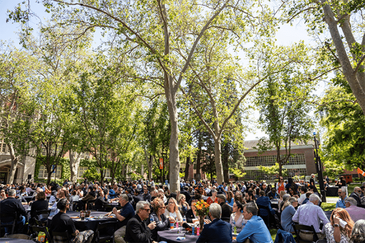 University of the Pacific faculty and staff honored at annual years of service luncheon. 